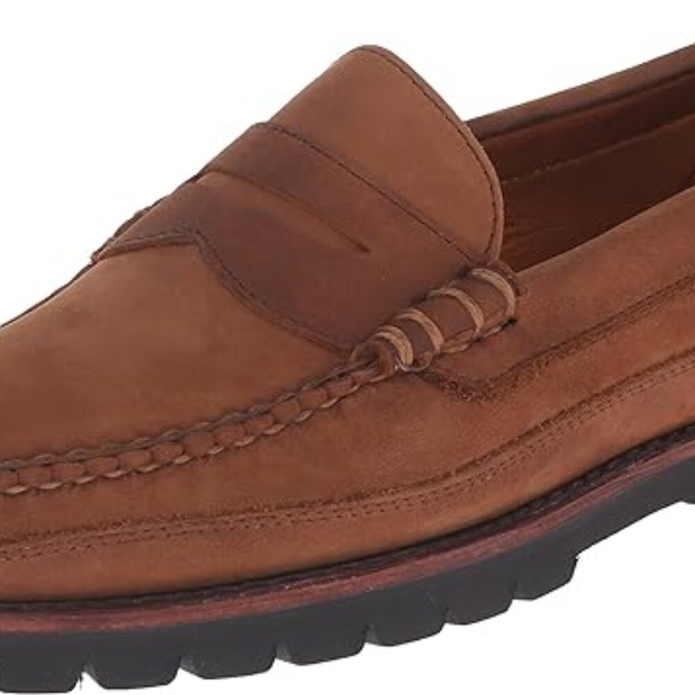 Allen Edmonds Sequoia 1421 Brown Leather Penny Loafers Slide On Shoes Men's 9.5E